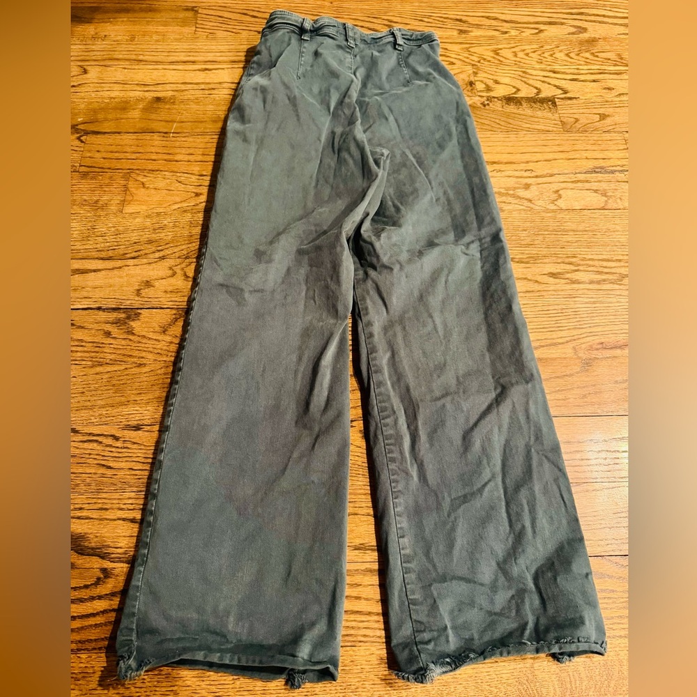 Marine Layer Women’s Wide Leg Pants – Green Grey, Size 4 - Picture 3 of 5